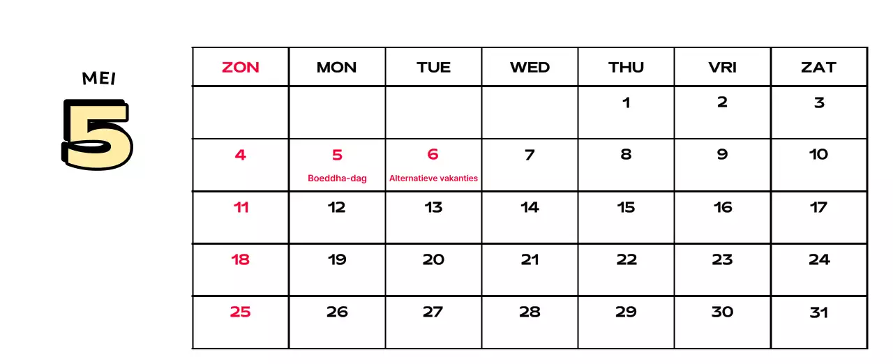 Kleurrijke kalenders met verschillende retro-illustraties