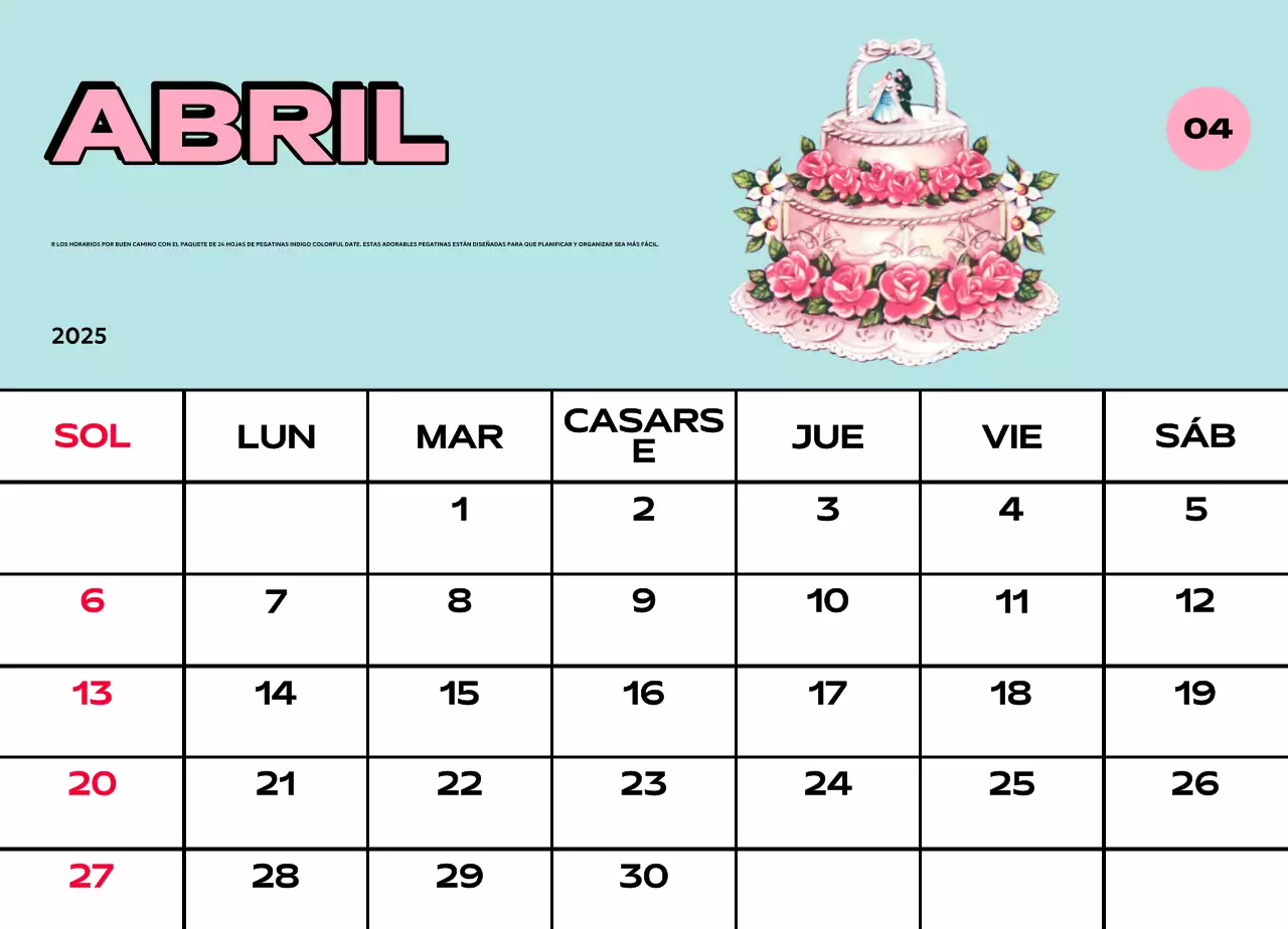 Coloridos calendarios con diversas ilustraciones retro