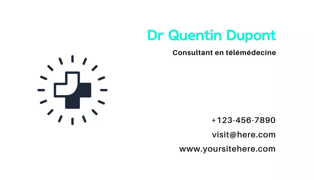 carte médicale blanche et propre