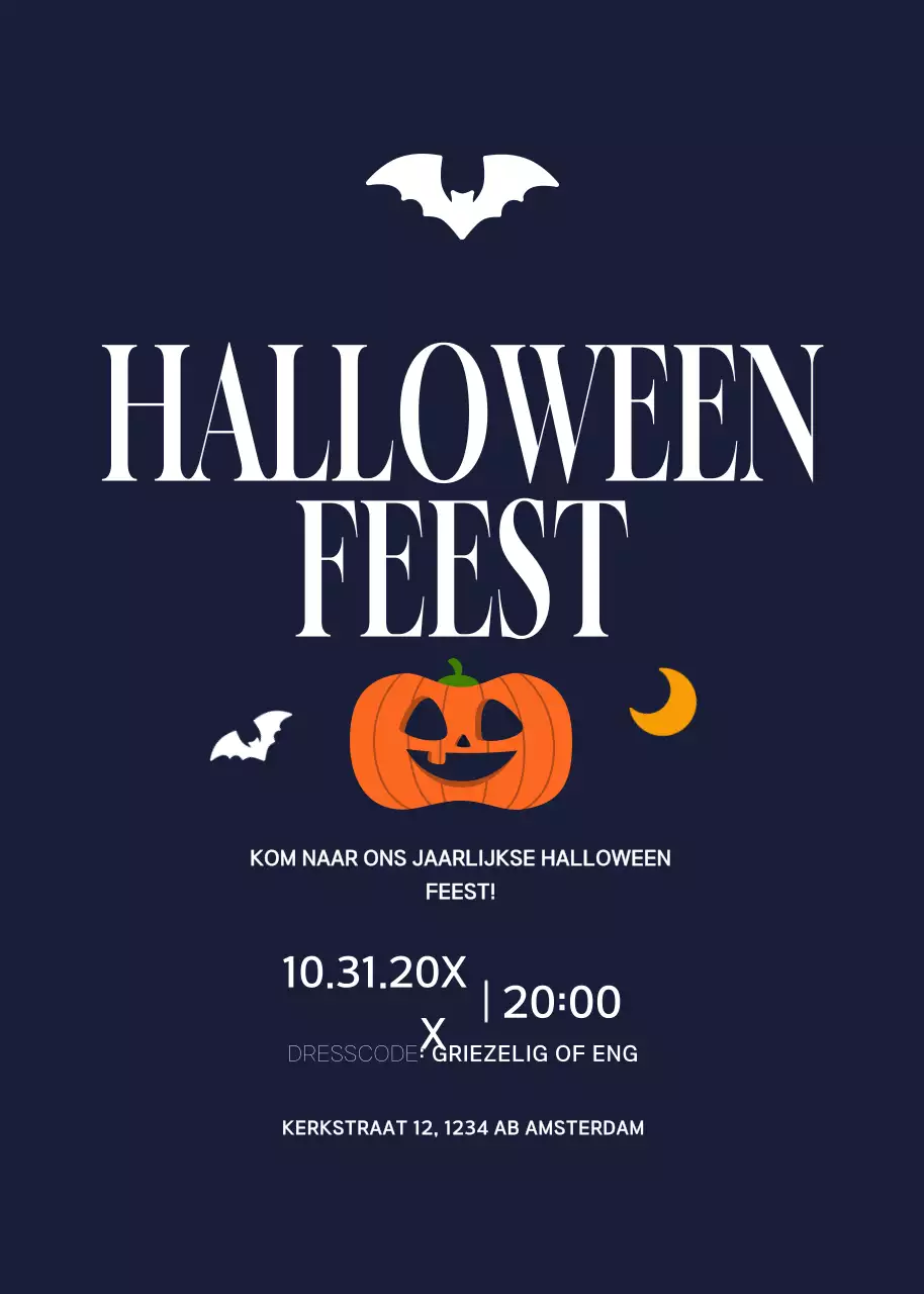 marine vintage Halloween uitnodiging