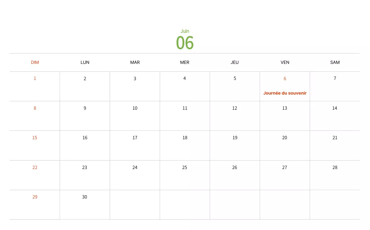 Calendrier du Nouvel An avec illustrations chaleureuses