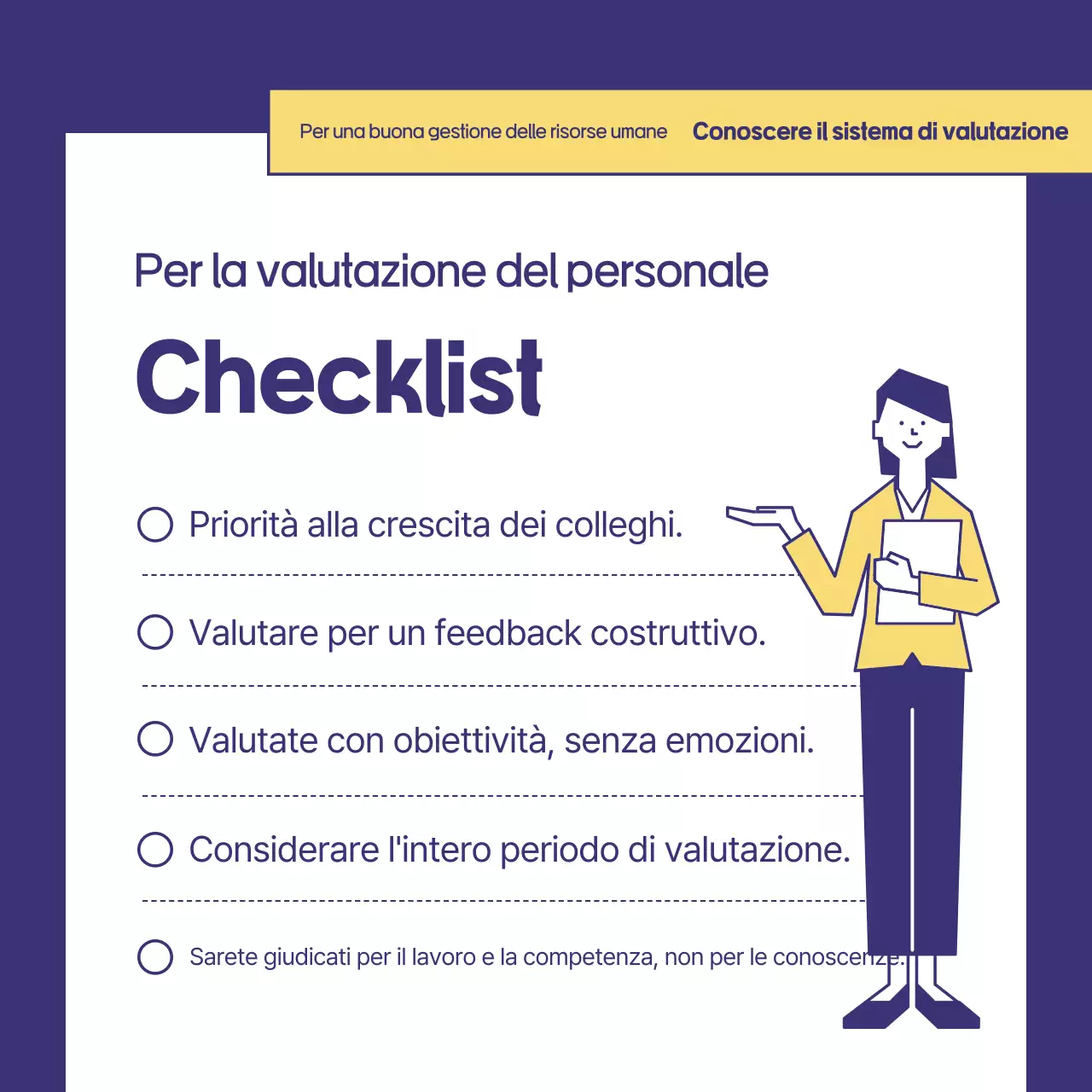 Formazione blu moderna sulla gestione delle risorse umane