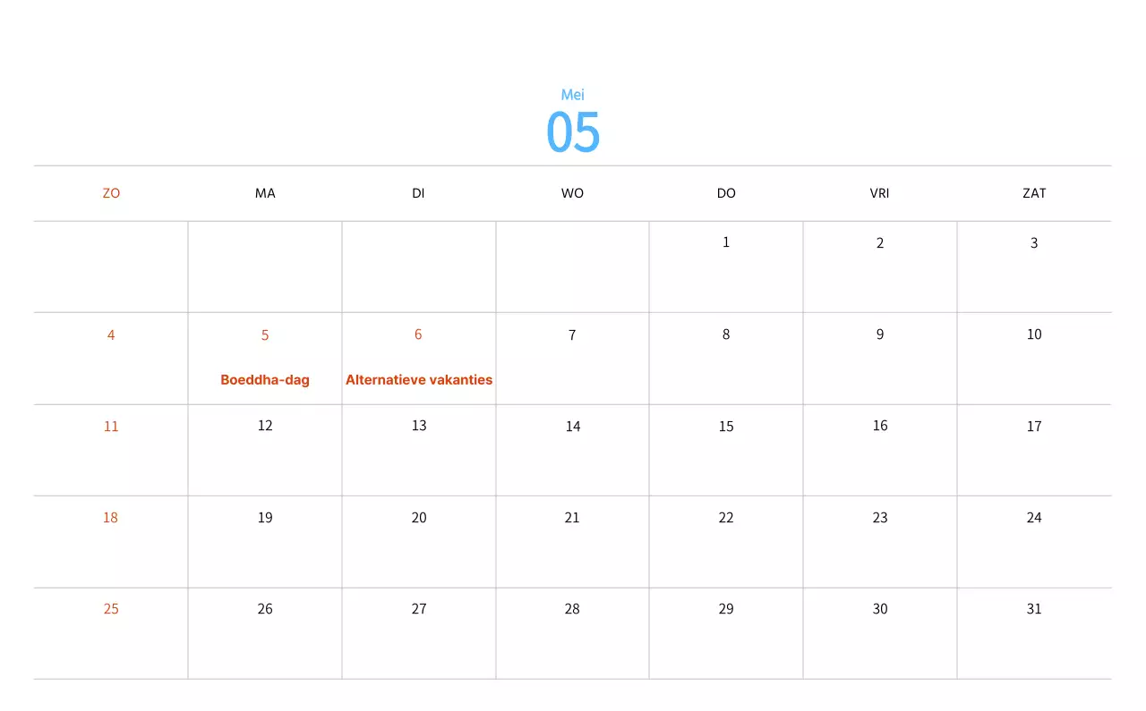 Nieuwjaarskalender met een warme geïllustreerde uitstraling
