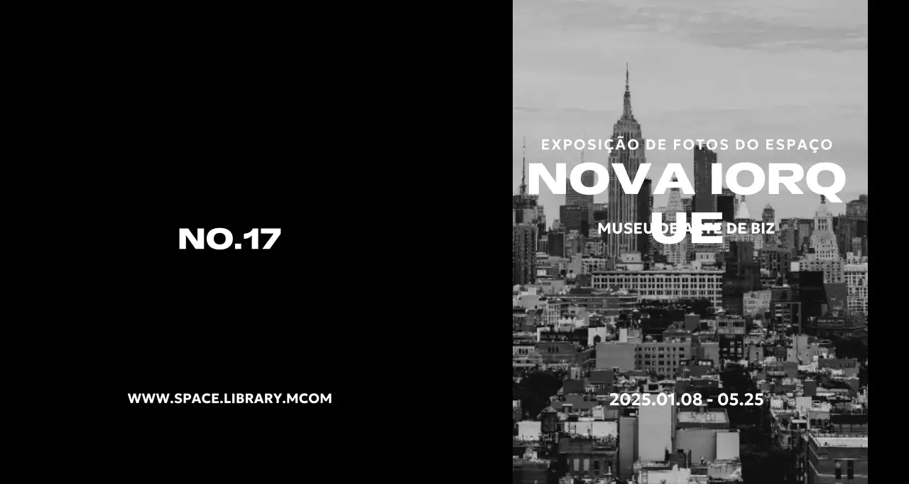Promover uma exposição de fotografia moderna a preto e branco