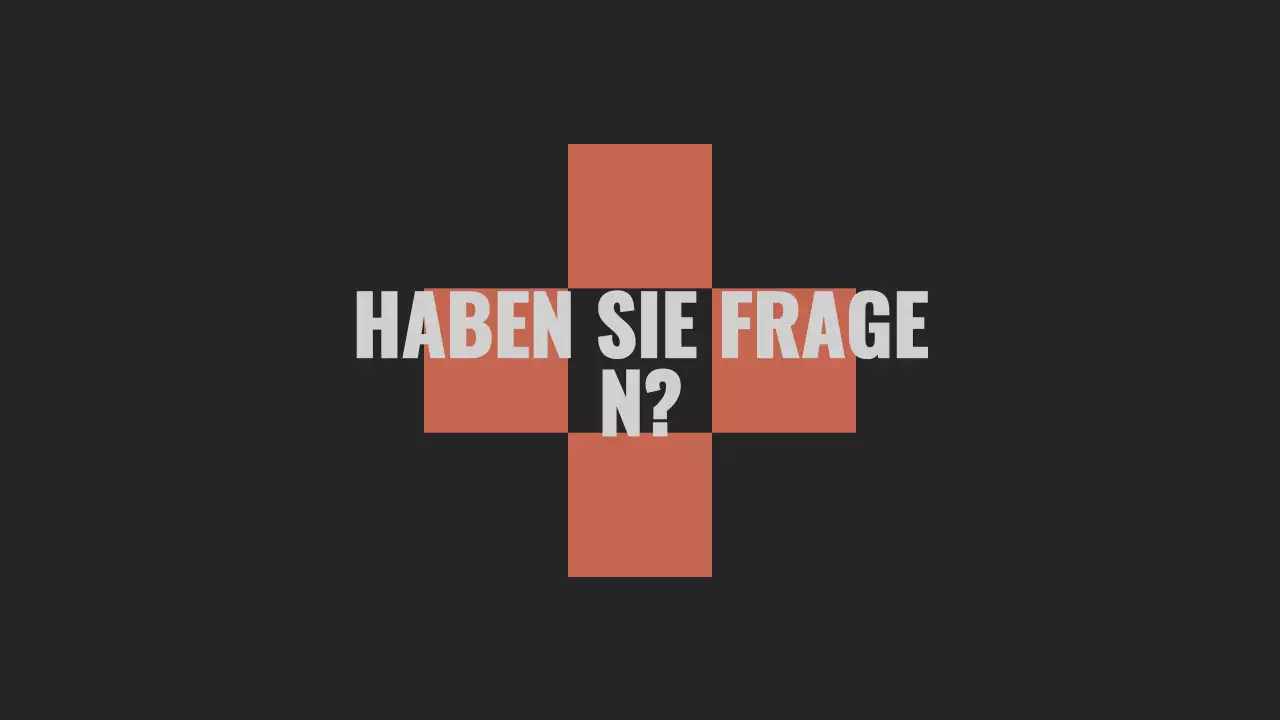 Präsentation des Gruppenprojekts Schwarz und Orange