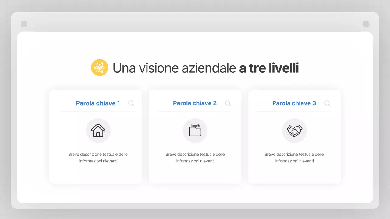 Un business plan grigio e pulito