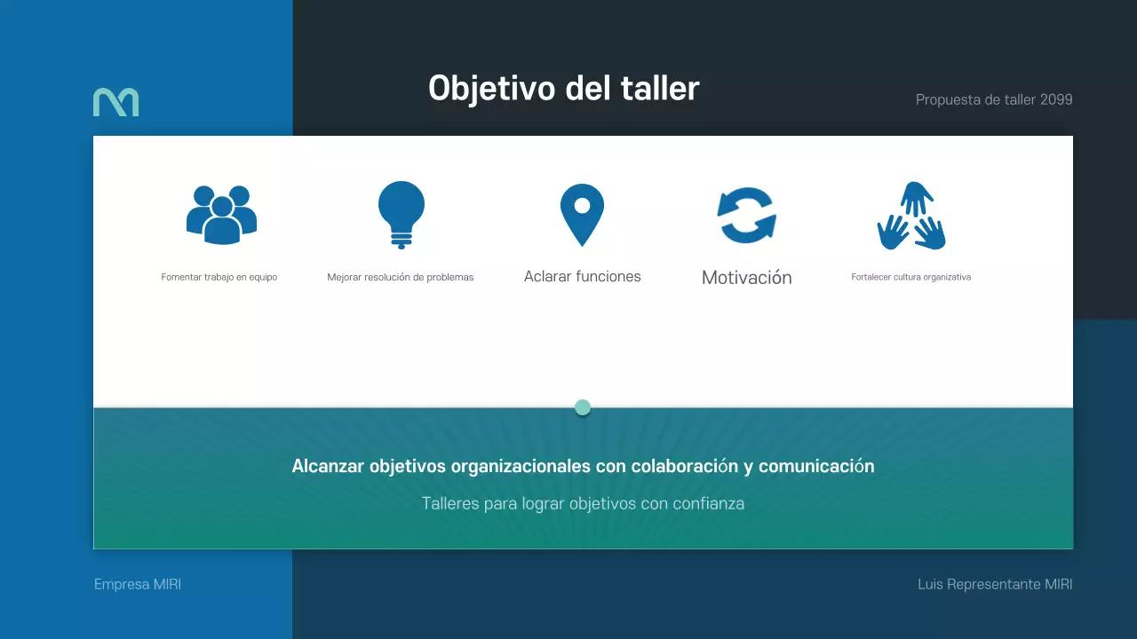 Una sencilla propuesta de taller en azul y verde