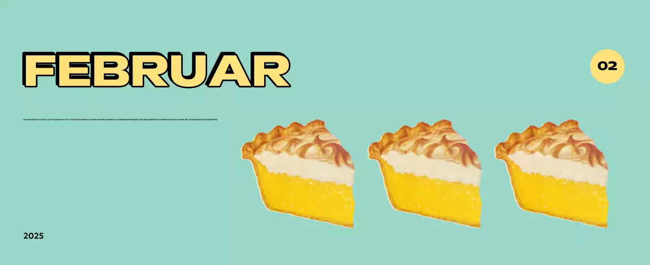 Bunte Kalender mit einer Vielzahl von Retro-Illustrationen