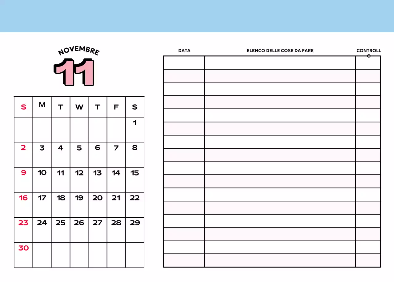 Calendari colorati con una varietà di illustrazioni retrò