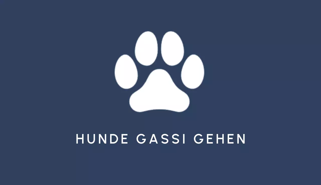 navy einfache Hund Visitenkarte