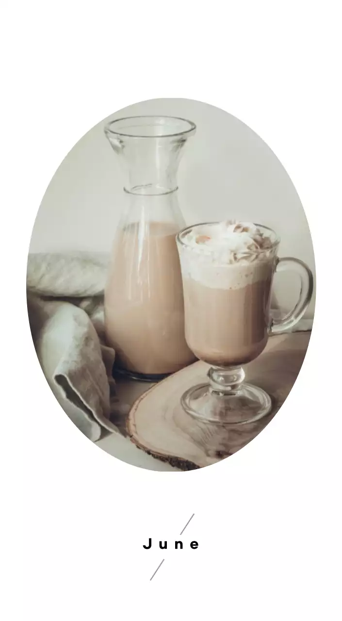 ホワイトトーンのシンプルなコーヒー写真カフェ用卓上カレンダー