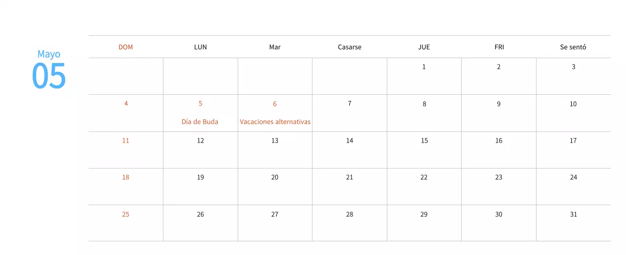 Calendario de Año Nuevo con cálidas ilustraciones