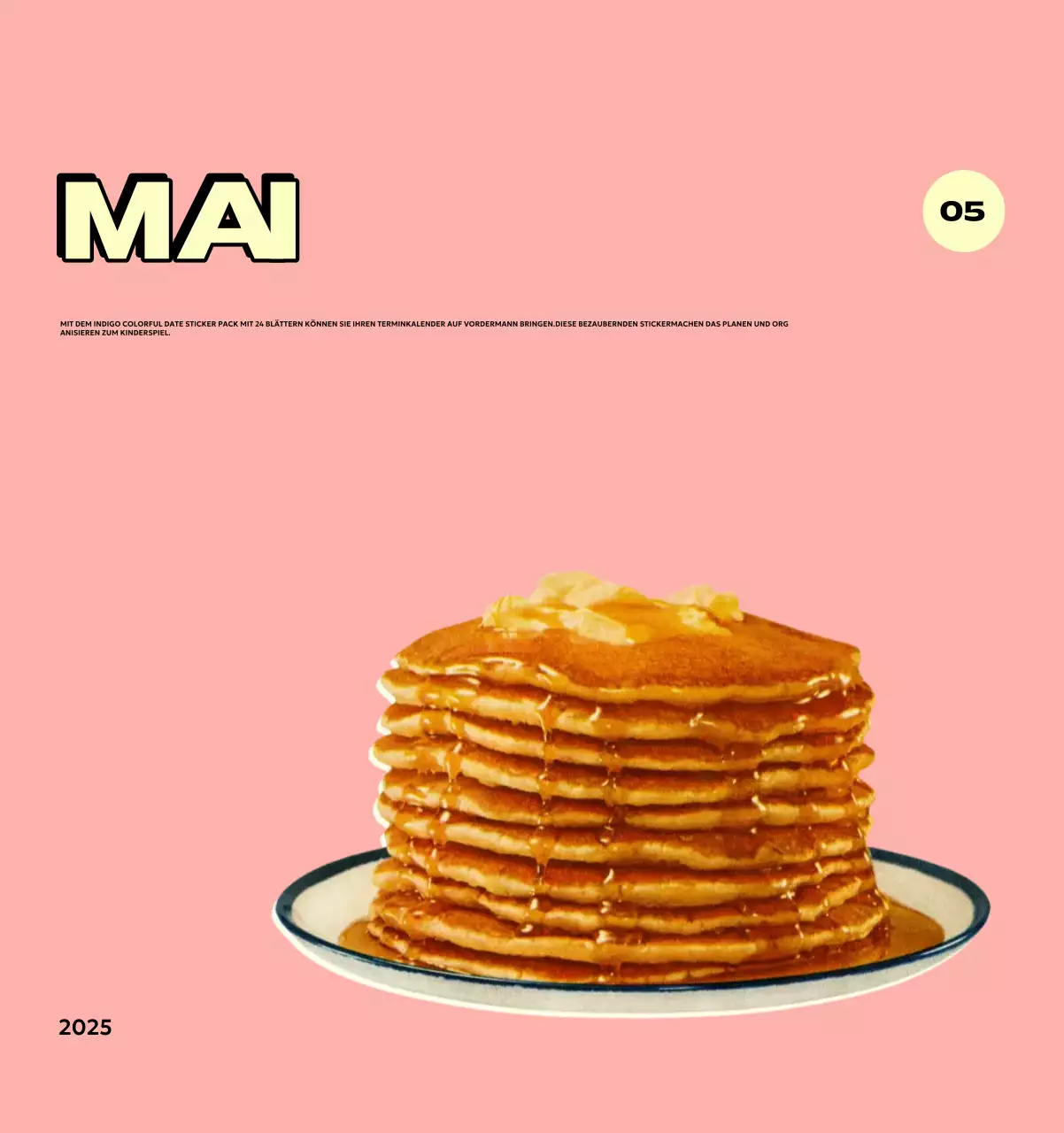 Bunte Kalender mit einer Vielzahl von Retro-Illustrationen