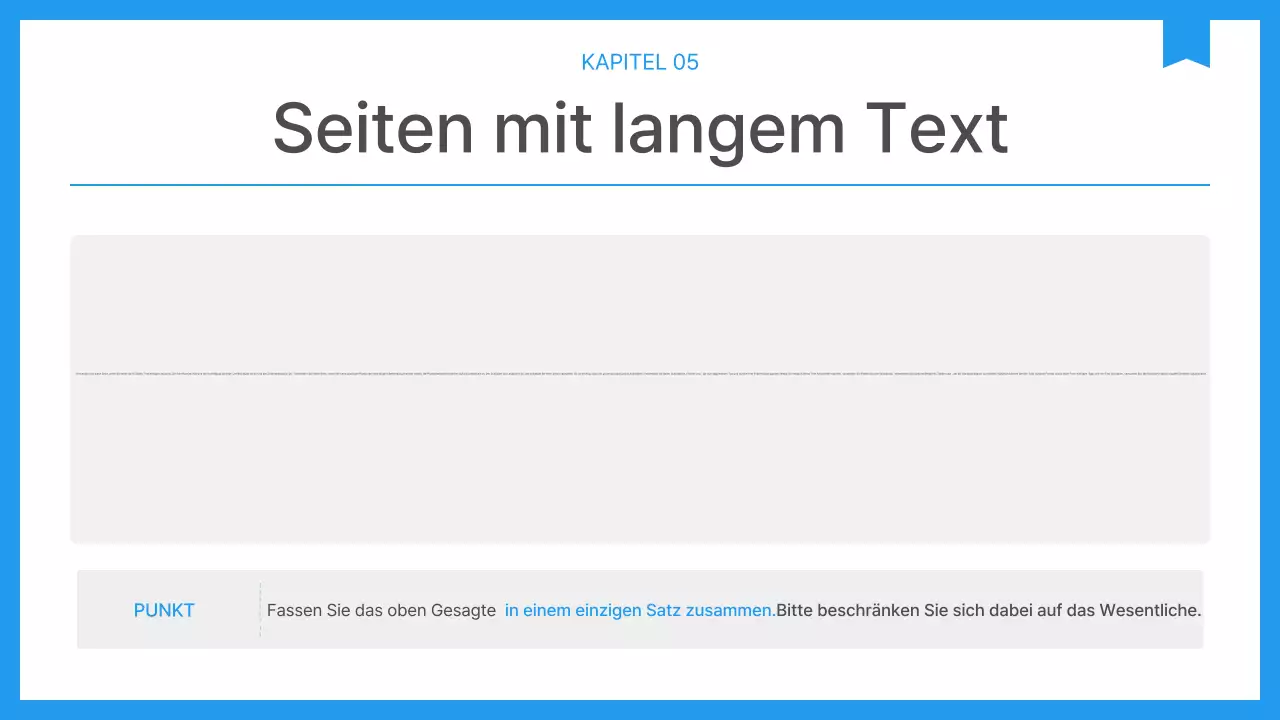 Einfacher Unternehmensbericht in Blau und Weiß