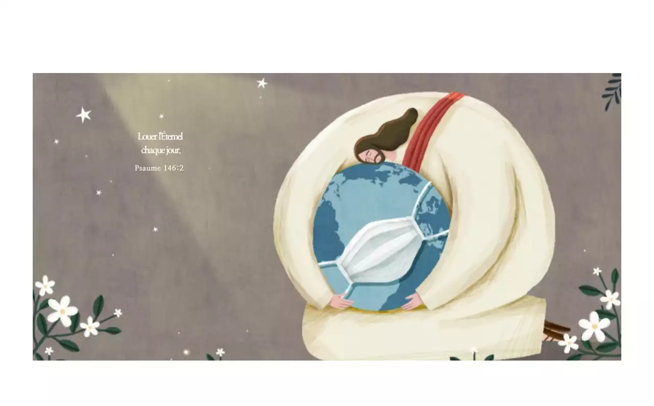 Illustration pastel de l'église