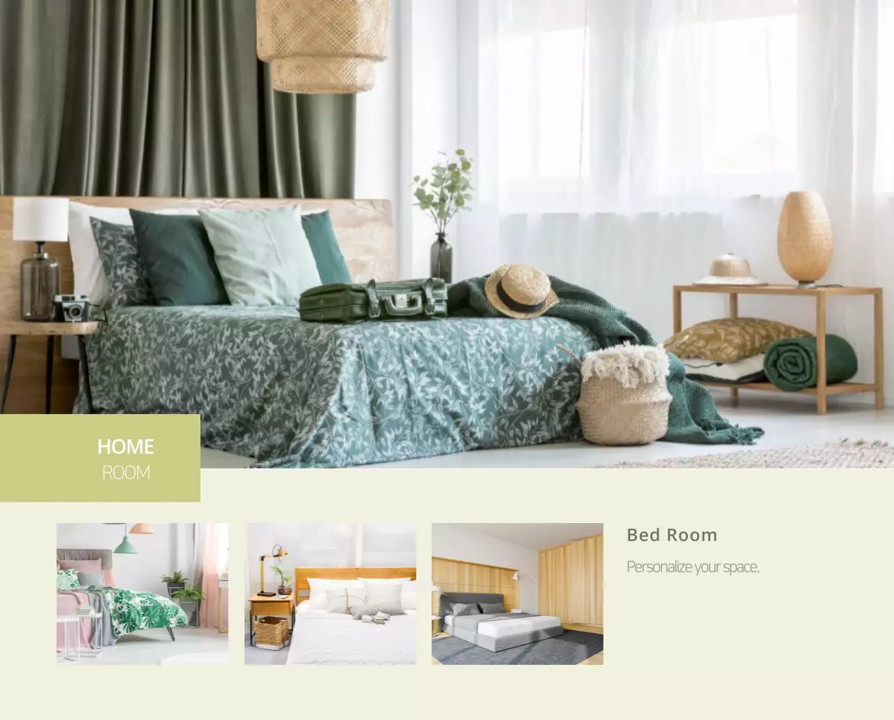 Kalender interior minimalis berwarna krem