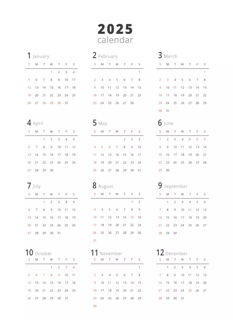 Kalender interior minimalis berwarna krem