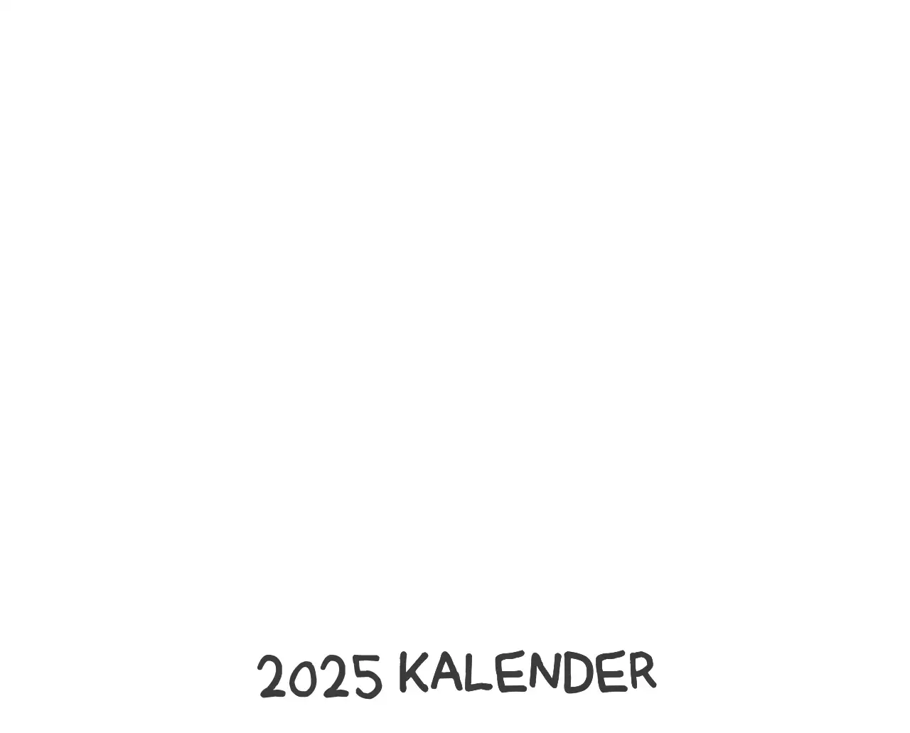 Ein Kalender mit einem niedlichen Ago-Illustrationskonzept