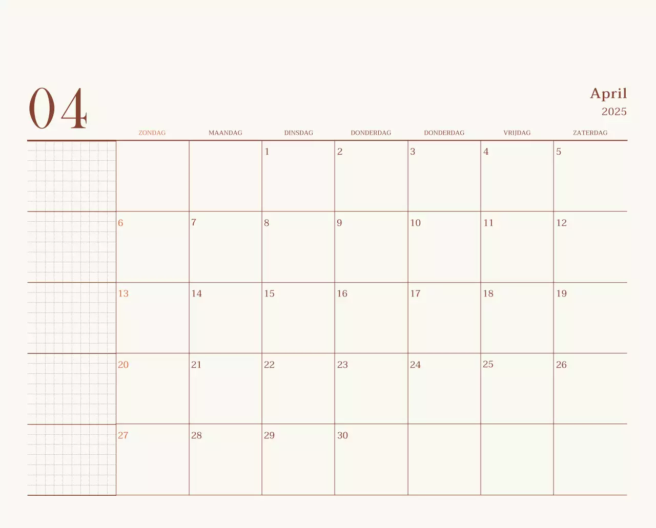 Promote Beige Vintage Café