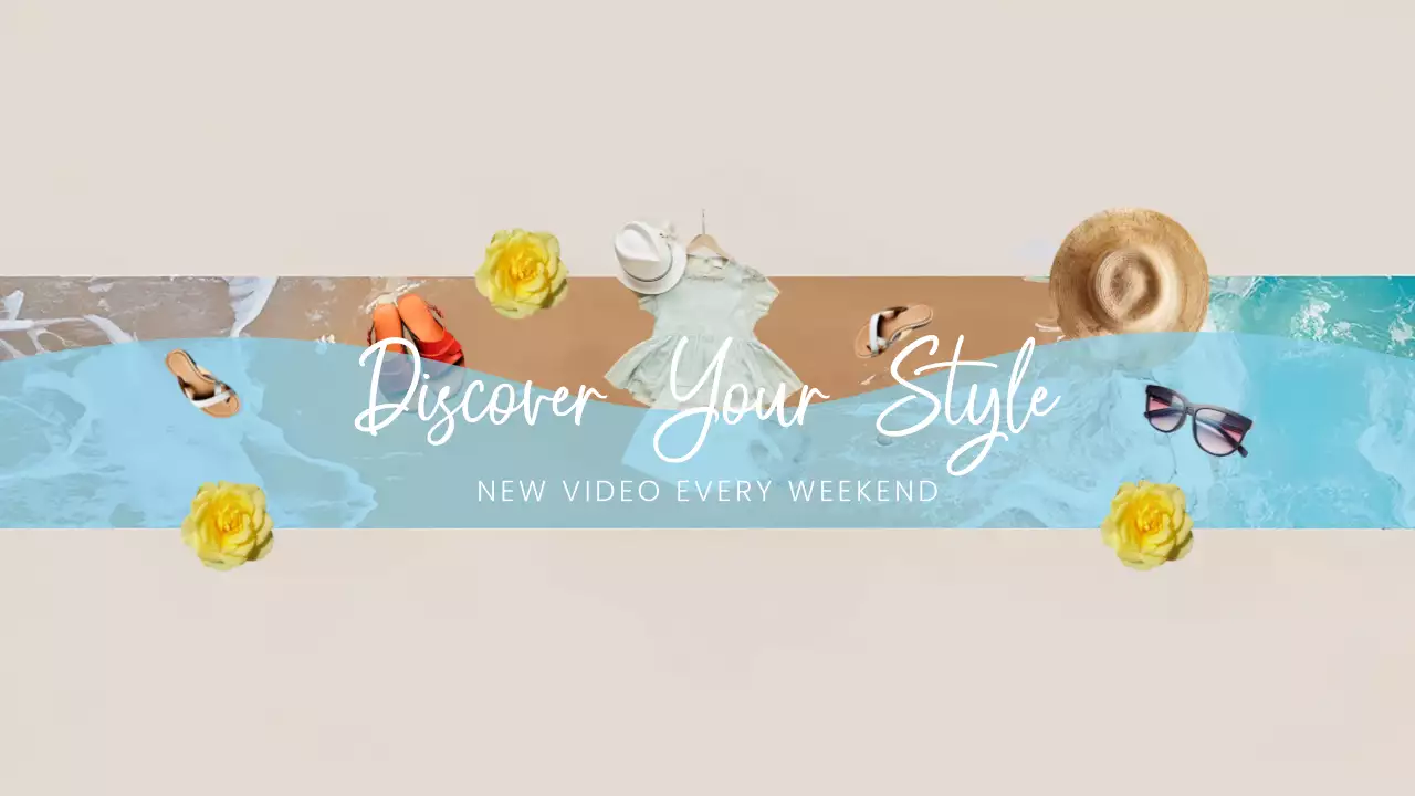 Beige Aesthetic Fashion Vlog YouTube Thumbnail