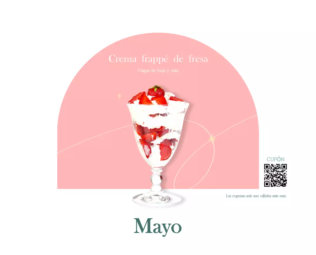 Un moderno calendario de cafeterías con recomendaciones para la bebida del mes