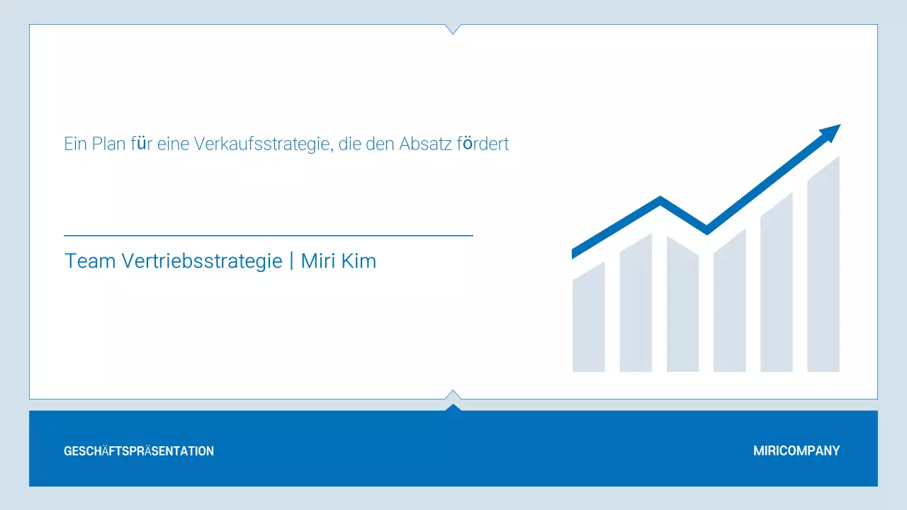 Blue Modern Business-Prospekt