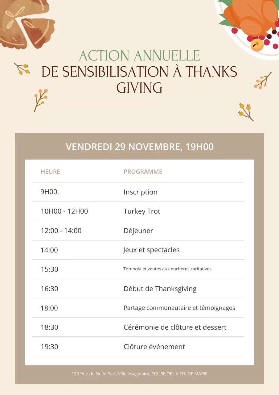 beige événement traditionnel d'action de grâces