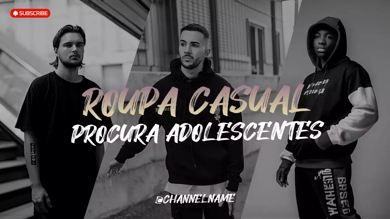 Promoção de moda urbana preta