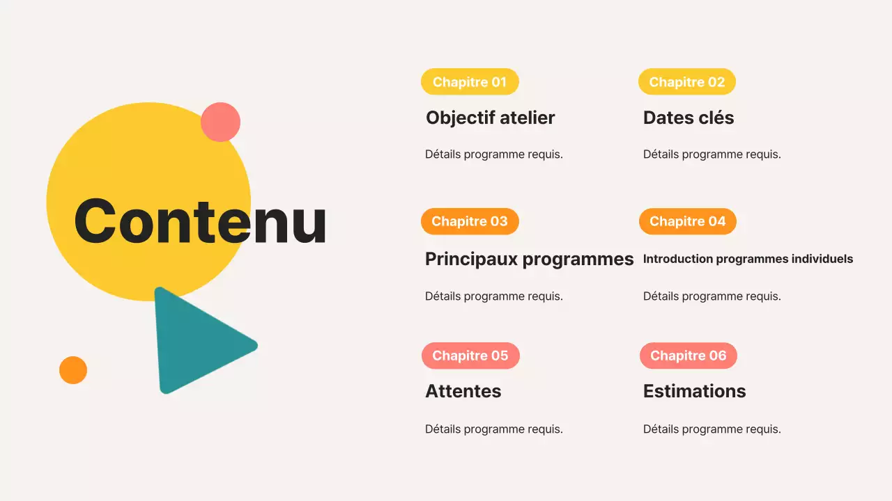 Beige Modern A propos de nous Description