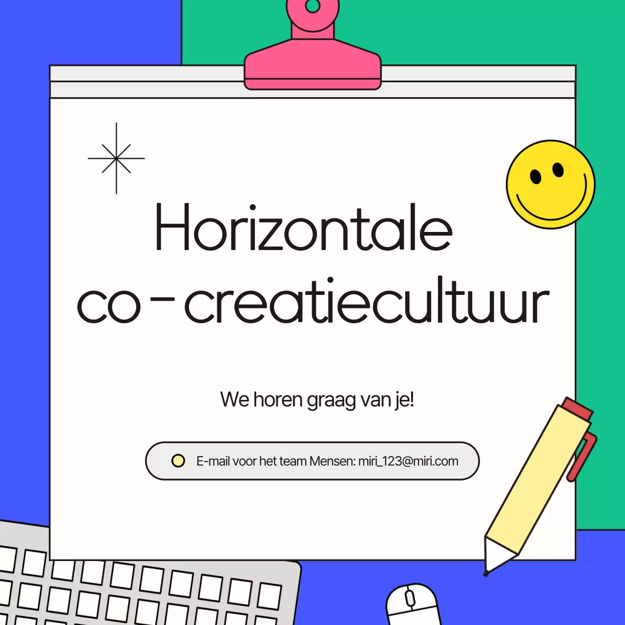 Een blauwe, kitscherige zakengids