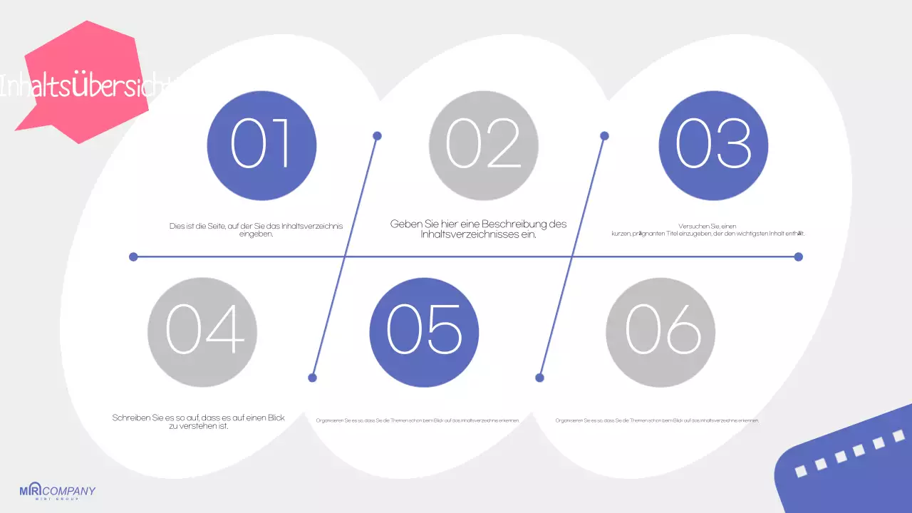 Leitfaden für Blue Simple Presentation