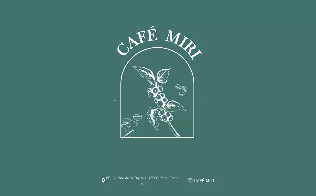 Un calendrier moderne pour les cafés avec des recommandations sur la boisson du mois.