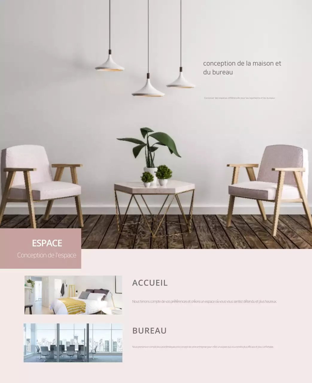 Calendrier intérieur minimaliste beige