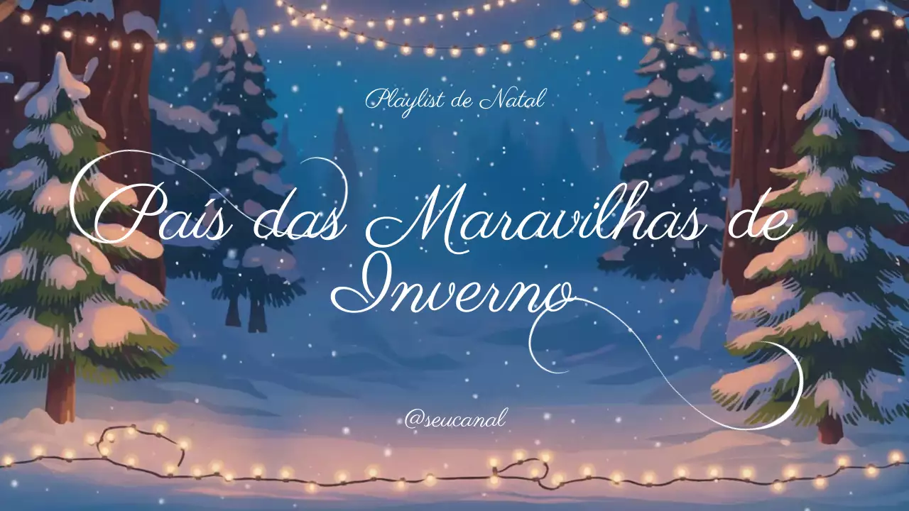 lista de reprodução de inverno festivo azul
