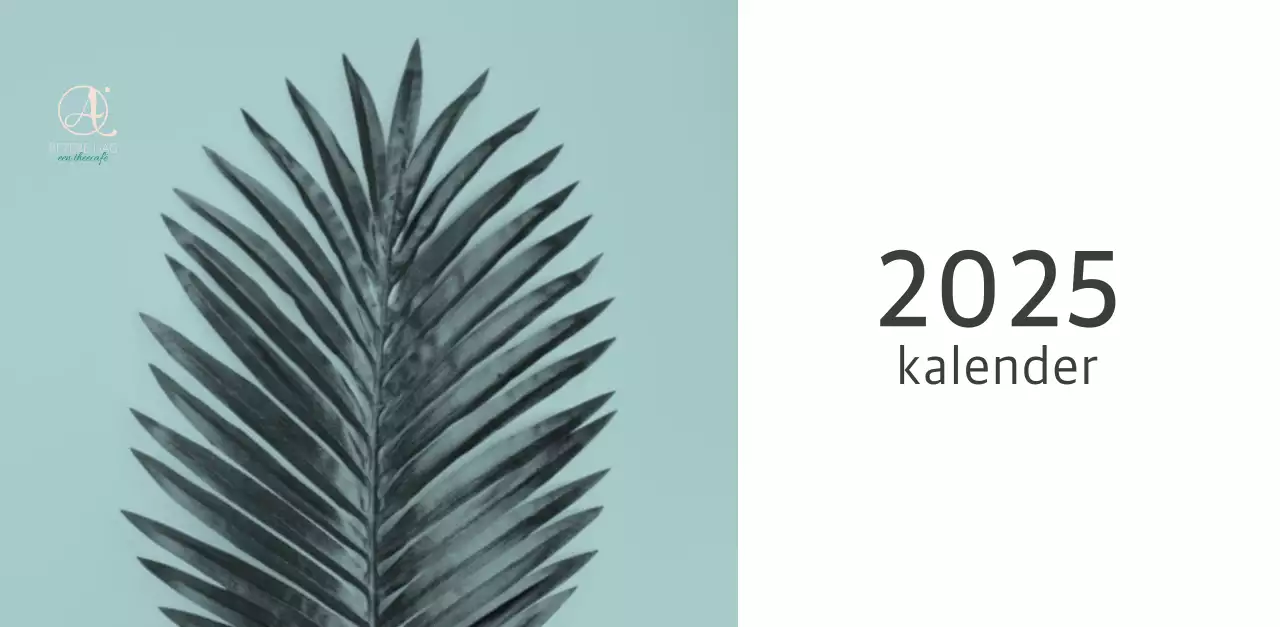 Witte schone botanische natuurkalender