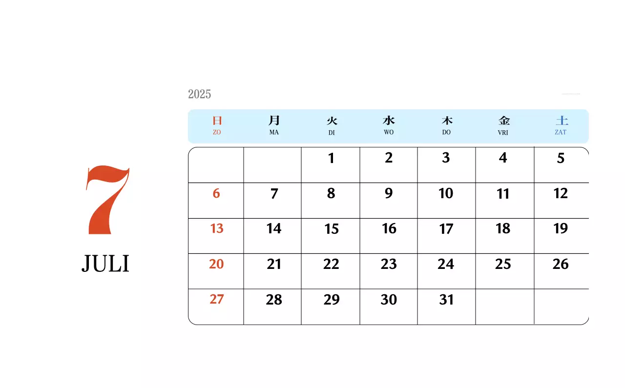 Retro concept memory kalender in rood