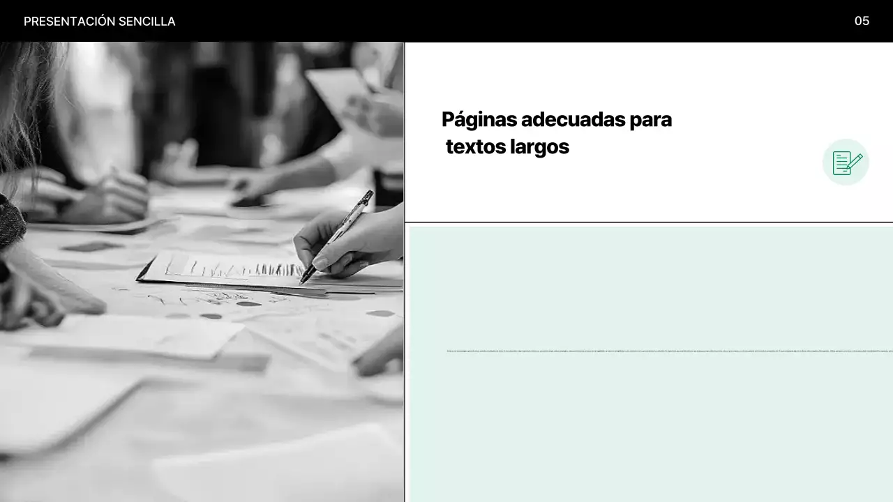 Explicación de la presentación Mint Minimal