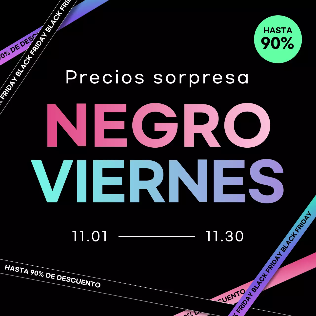 Black Modern Sale Event