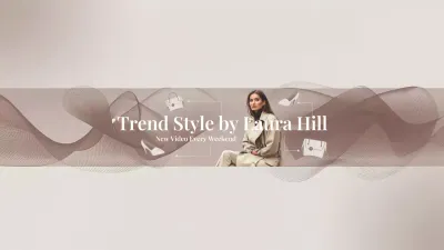 Beige Elegant Fashion Promotion YouTube Thumbnail