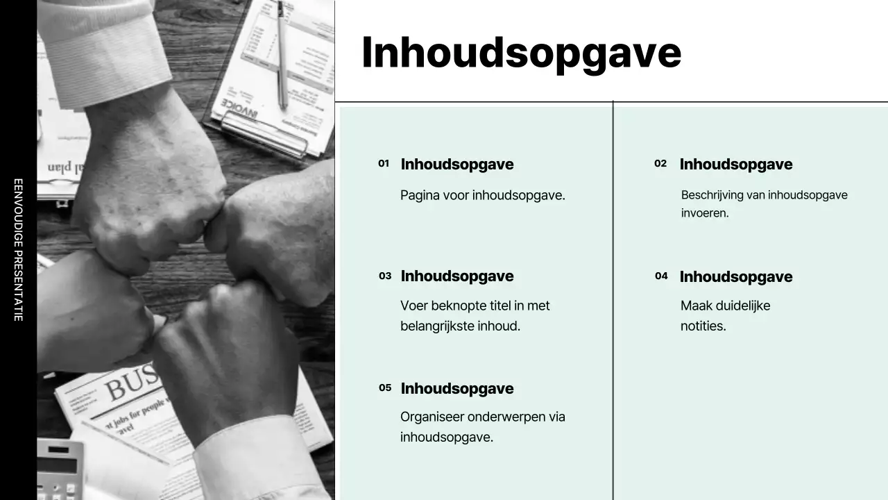 Mint Minimale Presentatie Uitgelegd