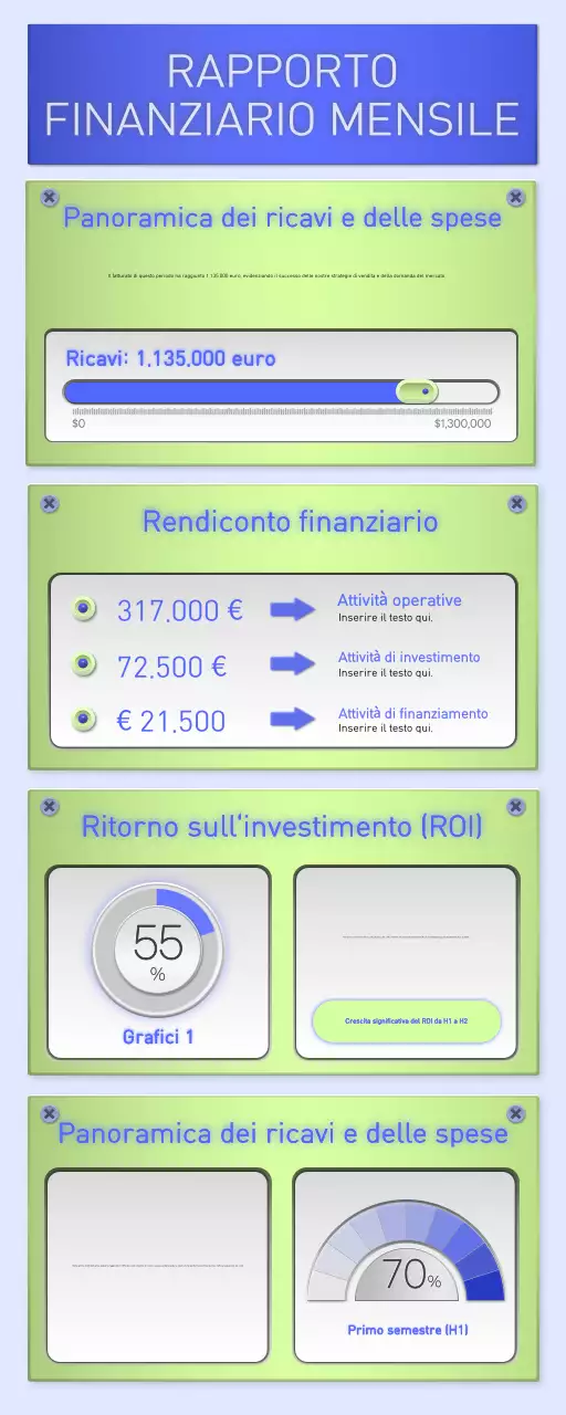 blue robotic Documento finanziario aziendale