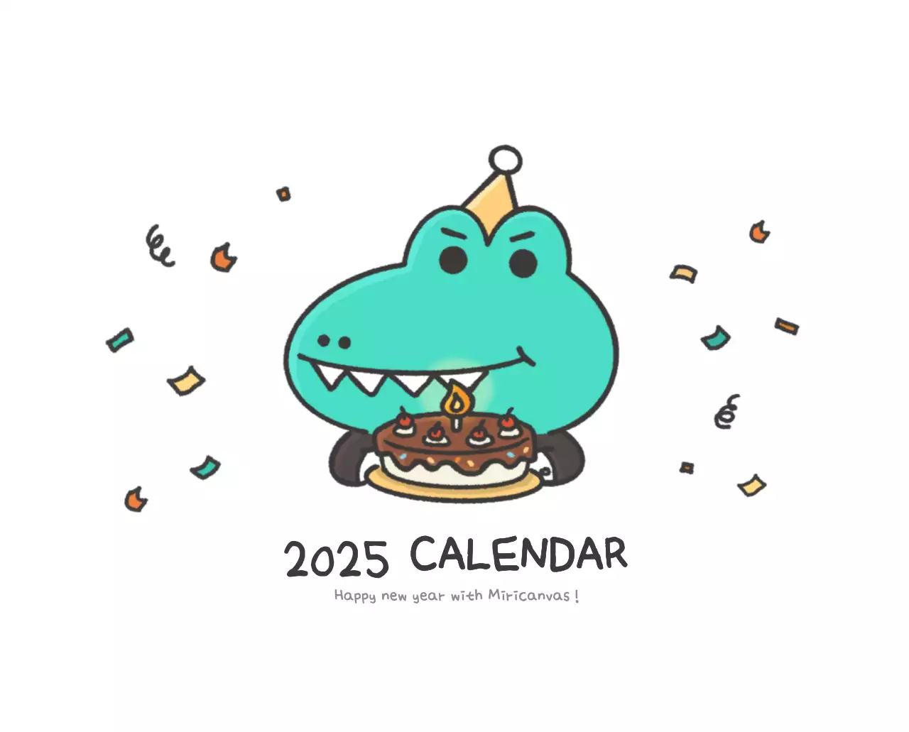 A calendar with a cute Argo illustration concept