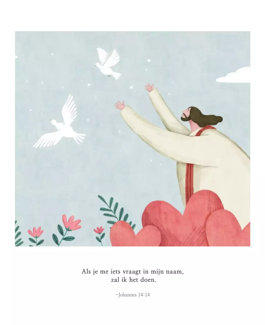 Pastel schone illustratie kerk