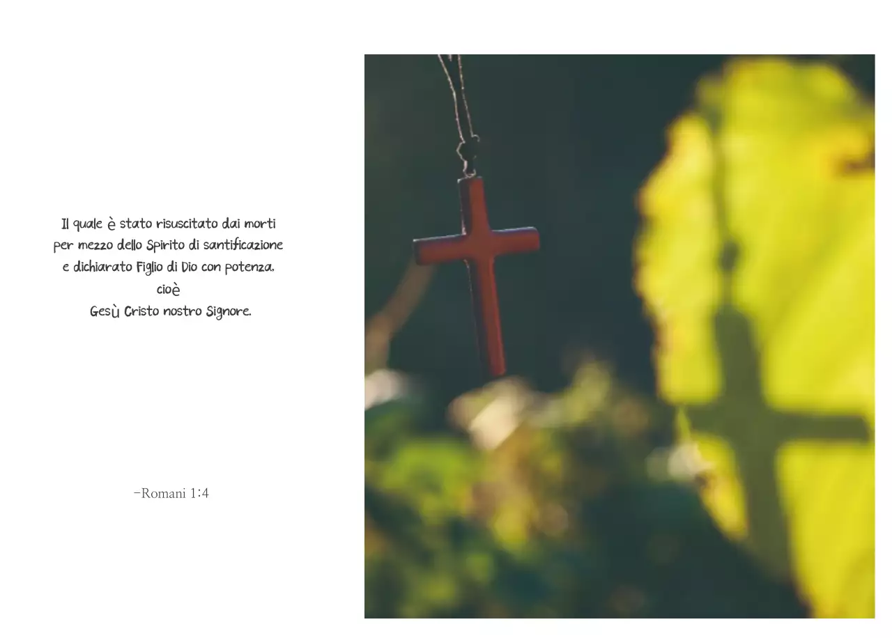 Promozione della chiesa biblica in calligrafia semplice