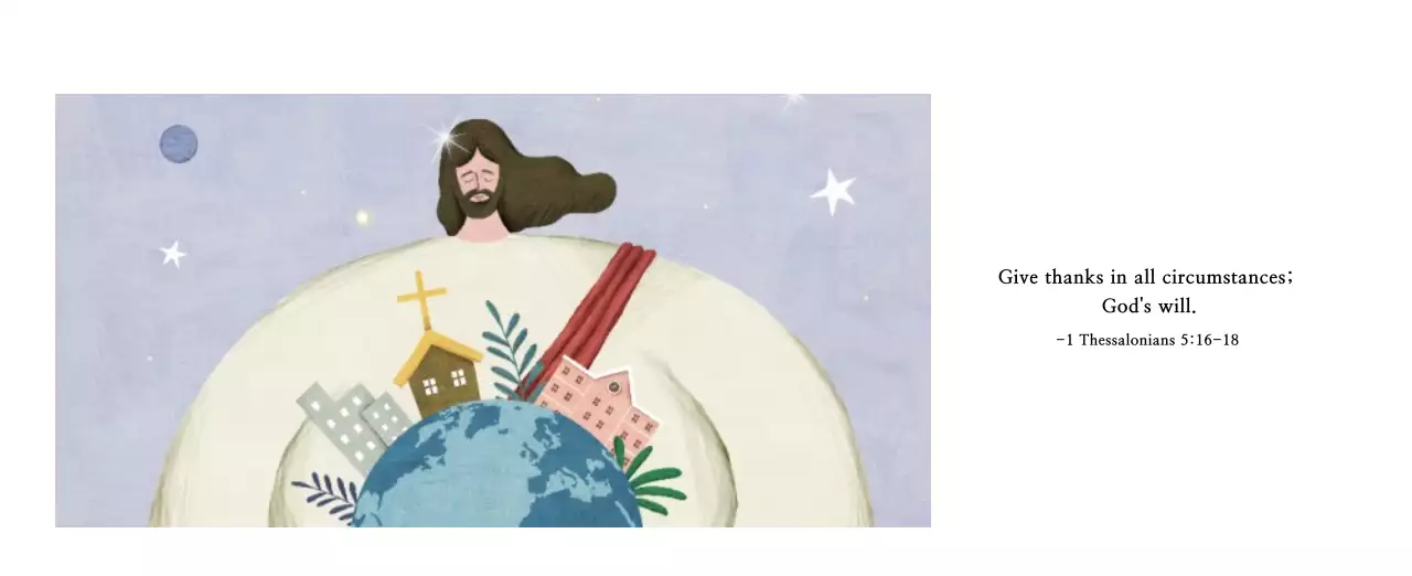 Pastel clean illustration church