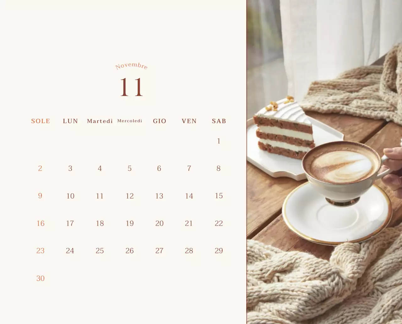 Promuovere il caffè vintage beige