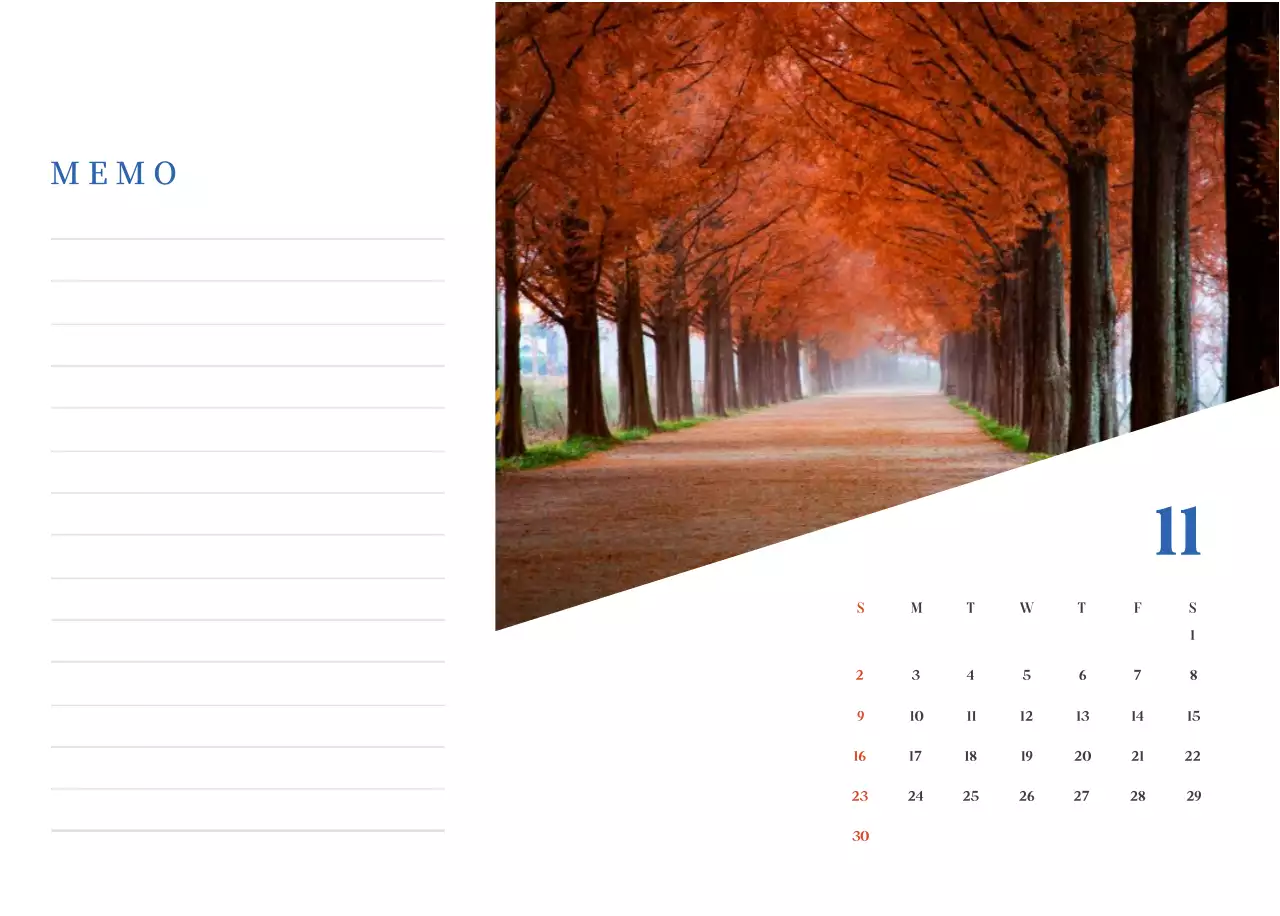 Blauwe moderne ziekenhuiskalender