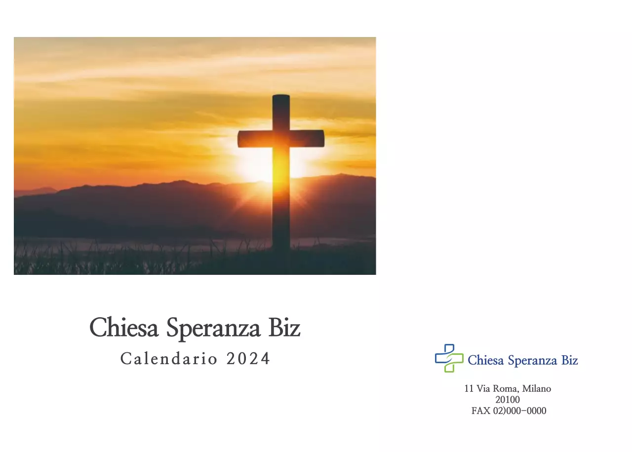 Promozione della chiesa biblica in calligrafia semplice