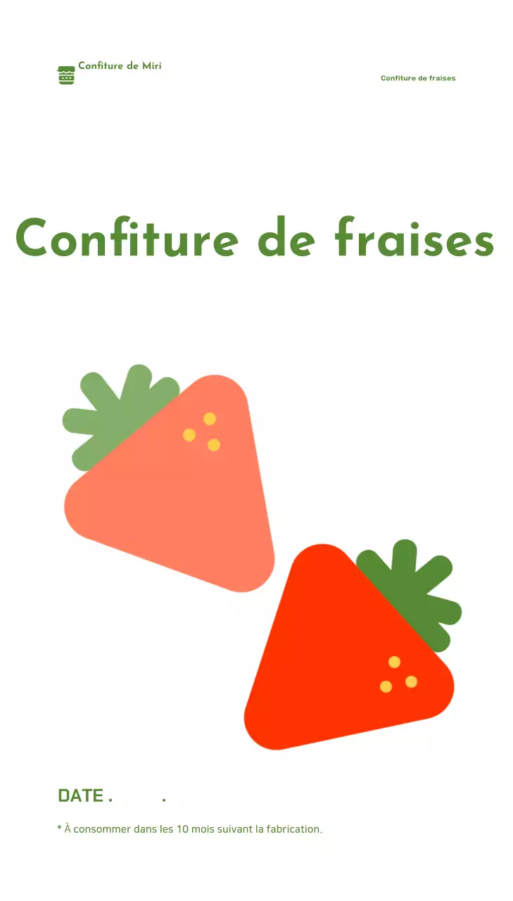 Étiquette bleue pour emballage alimentaire simple