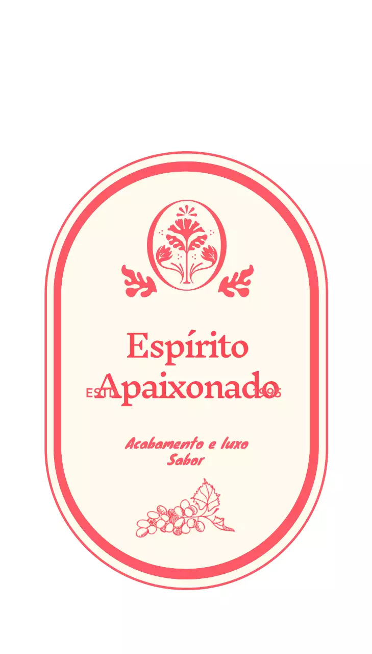 Logótipo de design vintage vermelho
